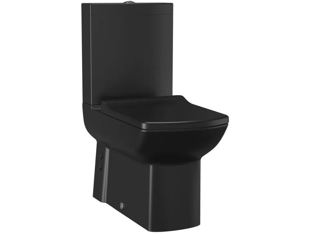Sapho LARA WC kombi, spodní/zadní odpad, černá mat LR360-01 Ověřený