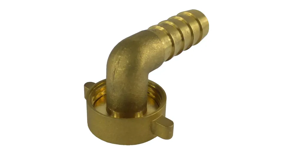 Výprodej Mosaz hadičník 3/4" x 14 mm s maticí, rohový