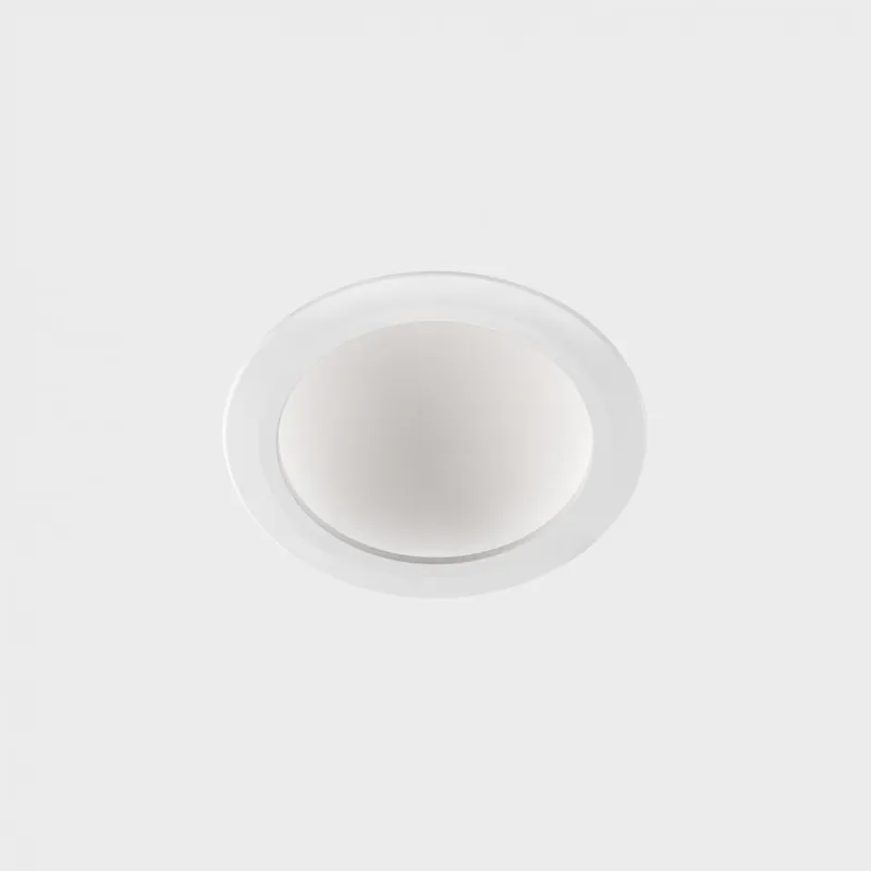 Akce DISC TINA DEEP zapuštěné svítidlo s rámečkem bílá 8 W 3000K PUSH - KOHL-Lighting