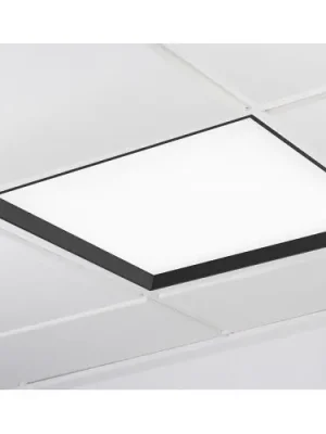 Zlevněný WINNER LED panel černá 4000K mikroprisma nestmívatelné 37W čtverec - KOHL-Lighting