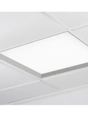 Značkový WINNER LED panel šedá 4000K mikroprisma 37W čtverec - KOHL-Lighting