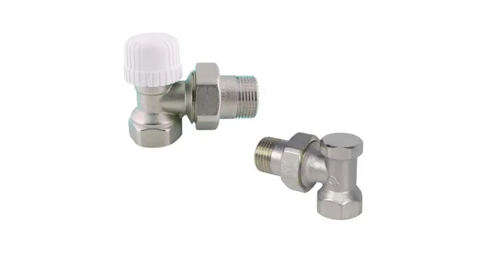 1/2" Rohová sada připojení radiátoru bez termostatické hlavice Sleva