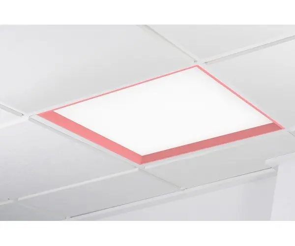 Značkový WINNER LED panel růžová 3000K mikroprisma 37W čtverec - KOHL-Lighting