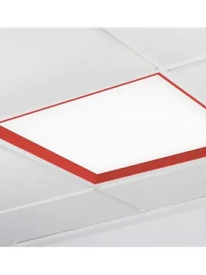 Akce WINNER LED panel červená 4000K nebe PUSH 37W čtverec - KOHL-Lighting