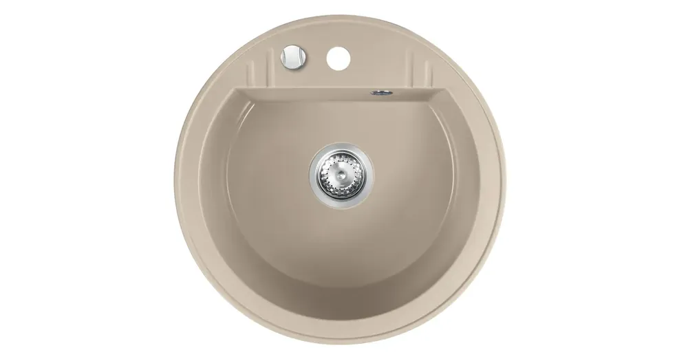 Značkový NOVASERVIS Granitový dřez, s přepadem z dřezu, písek - DRGM1/51SA