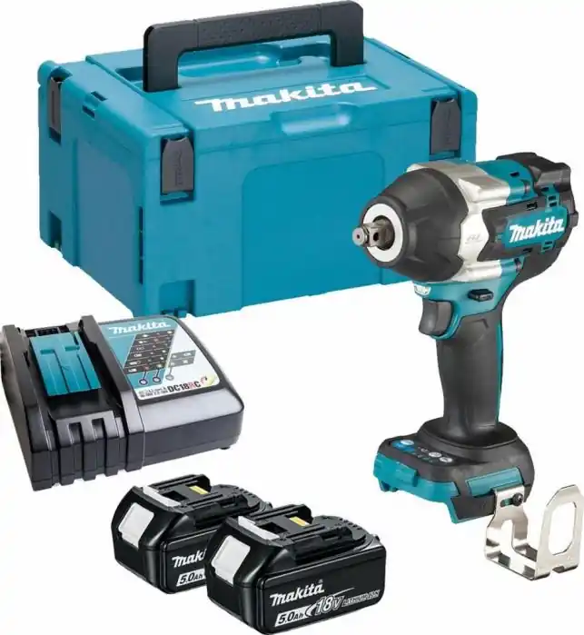 Makita DTW700RTJ Aku rázový utahovák 1/2" Li-ion LXT 18V/5,0Ah Víkendová Akce