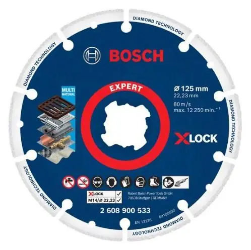 Aktuální Bosch 2608900533 X-LOCK diamantový kotouč na kov 125 x 22,23 mm