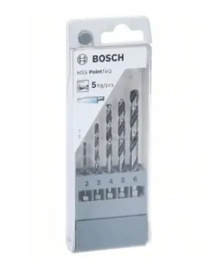 Bosch 2607002824 Spirálový vrták HSS PointTeQ Hex, sada 5 ks 2/3/4/5/6 mm Professional Nová Kolekce