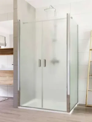 Akce LIMA Sprchový kout, bdélník, 100x80x190 cm, chrom ALU, sklo Point