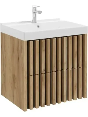 Expresní Doručení Koupelnová skříňka s umyvadlem SAT Delano 60x56x45 cm dub mat DELANO60ZDCUM