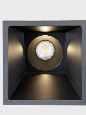 Zlevněný NOON SQ ASYMETRIC zapuštěné svítidlo s rámečkem černá 5 W 4000K DALI - KOHL-Lighting