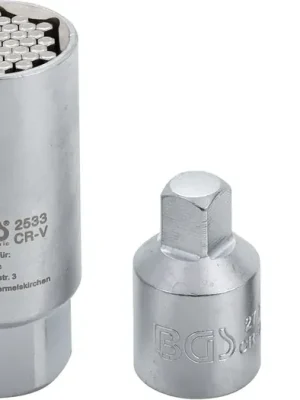 Zlevněný BGS Univerzální nástrčná hlavice se sadou adaptérů, 10 mm (3/8"), 9 – 21 mm, 17dílná