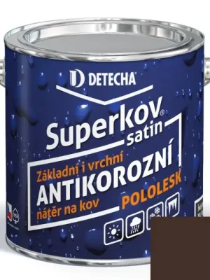 Akční Cena Detecha SUPERKOV SATIN 2,5kg hnědý (čokoláda) RAL 8017
