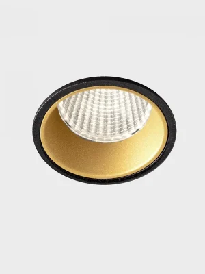 Akce VERSUS zapuštěné svítidlo s rámečkem černá-zlatá 10 W 3000K DALI - KOHL-Lighting