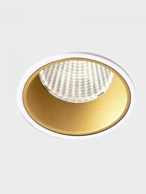 Zlevněný VERSUS zapuštěné svítidlo s rámečkem bílá-zlatá 15 W 3000K fázové stmívání - KOHL-Lighting