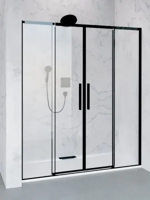 Zlevněný Sprchové dveře do niky 180cm posuvné Polysan Altis Line Black čiré sklo rám černý