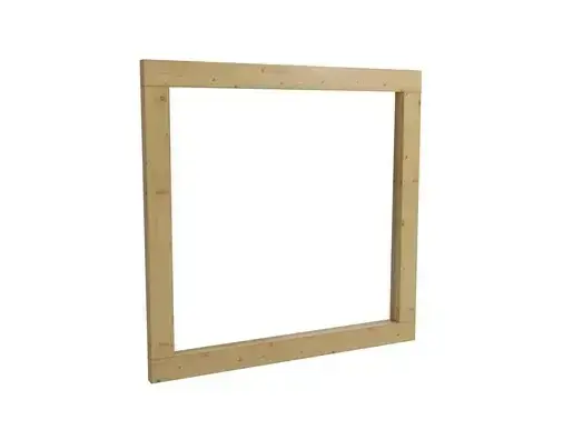 Zrcadlo v rámu 80x80cm Naturel Country přírodní COUNTRYZRC80NA Sezónní Sleva