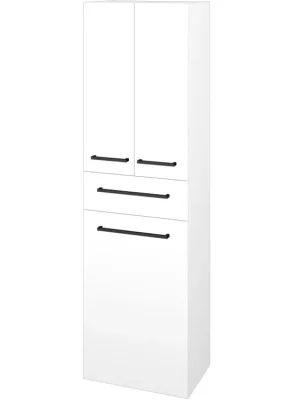 Vysoká skříň s košem DOS SVD3ZK 50 - M01 Bílá mat / Úchytka T06 / M01 Bílá mat Nejlepší Cena