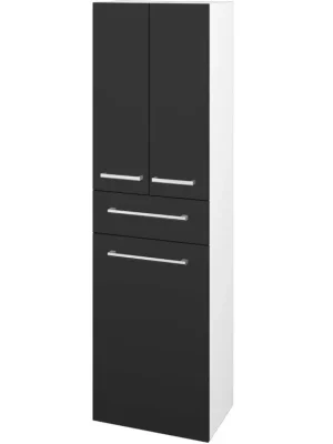 Akce Vysoká skříň s košem DOS SVD3ZK 50 - N01 Bílá lesk / Úchytka T03 / N03 Graphite
