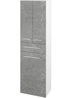 Vysoká skříň s košem DOS SVD3ZK 50 - N01 Bílá lesk / Úchytka T04 / D20 Galaxy Nejprodávanější