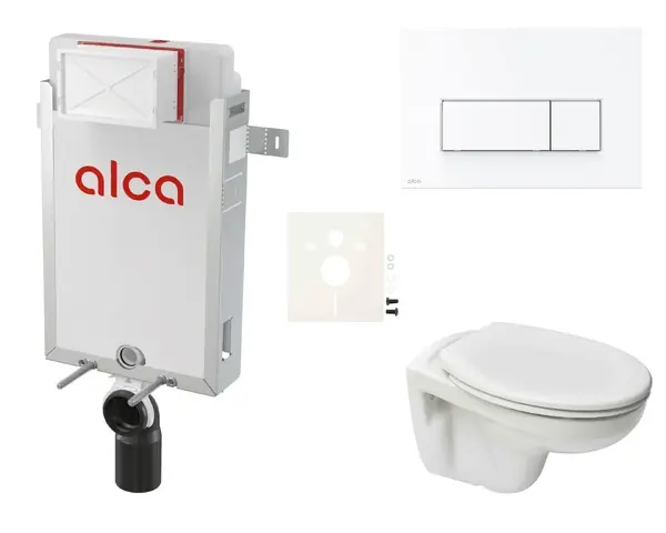 Akce WC závěsný set Alca k zazdění + WC S-Line Pro vč. sedátka SIKOAP7