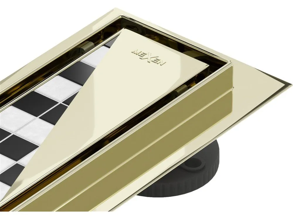 MEXEN - Flat M13 odtokový žlab 2v1 120, zlatý 1510120 Časově Omezené