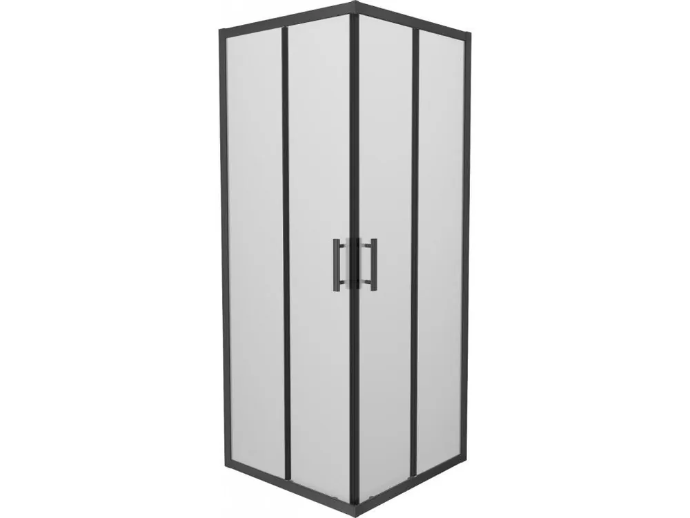 MEXEN - Rio sprchový kout čtverec 80 x 80, dekor, černá  860-080-080-70-30 Super Cena