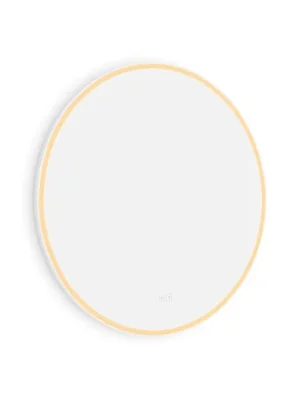 Aktuální Bílé kulaté LED zrcadlo pr. 800 se dvěma dotykovými senzory Nimco ZPB 28002RVX-05