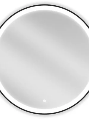 MEXEN - Esso zrcadlo s osvětlením 80, LED 6000K černý rám 9825-080-080-611-70 Dokud Zásoby Vydrží