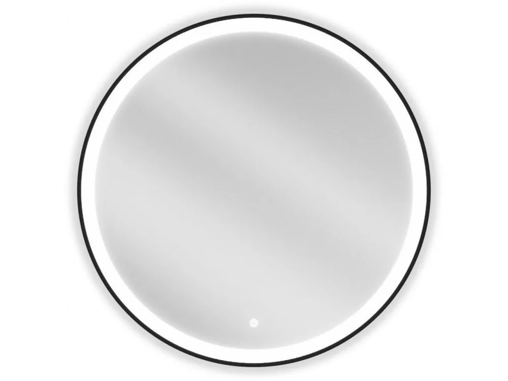 MEXEN - Esso zrcadlo s osvětlením 80, LED 6000K černý rám 9825-080-080-611-70 Dokud Zásoby Vydrží