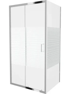 Doprava Zdarma MEXEN/S - Apia sprchový kout obdélník 135x100, pruhy, chrom 840-135-100-01-20