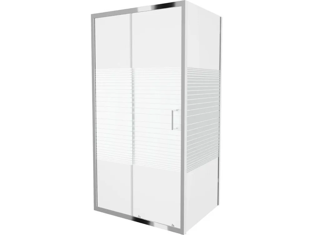 Doprava Zdarma MEXEN/S - Apia sprchový kout obdélník 135x100, pruhy, chrom 840-135-100-01-20