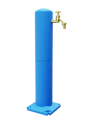 Levný UH Plast Zahradní vodní vývod s mosazným kohoutkem