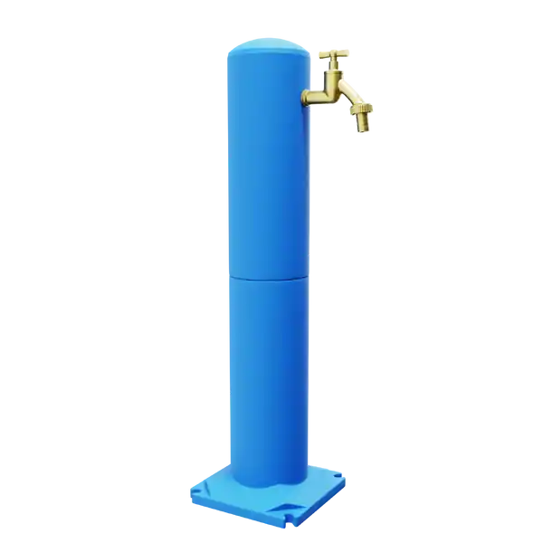 Levný UH Plast Zahradní vodní vývod s mosazným kohoutkem