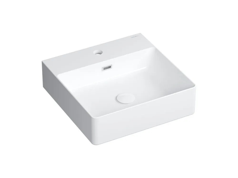 Nízká Cena OMNIRES - GARLAND umyvadlo na desku/závěstné, 42 x 43 cm bílá lesk /BP/ GARLAND420BP