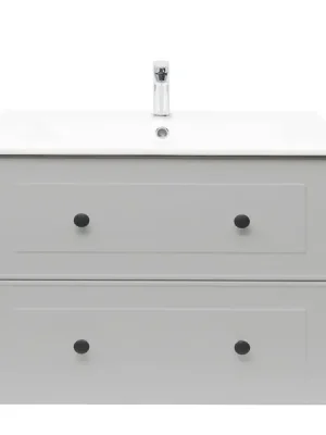 Značkový Koupelnová skříňka s umyvadlem Naturel Forli 100x53x46 cm šedá mat FORLI100GMU