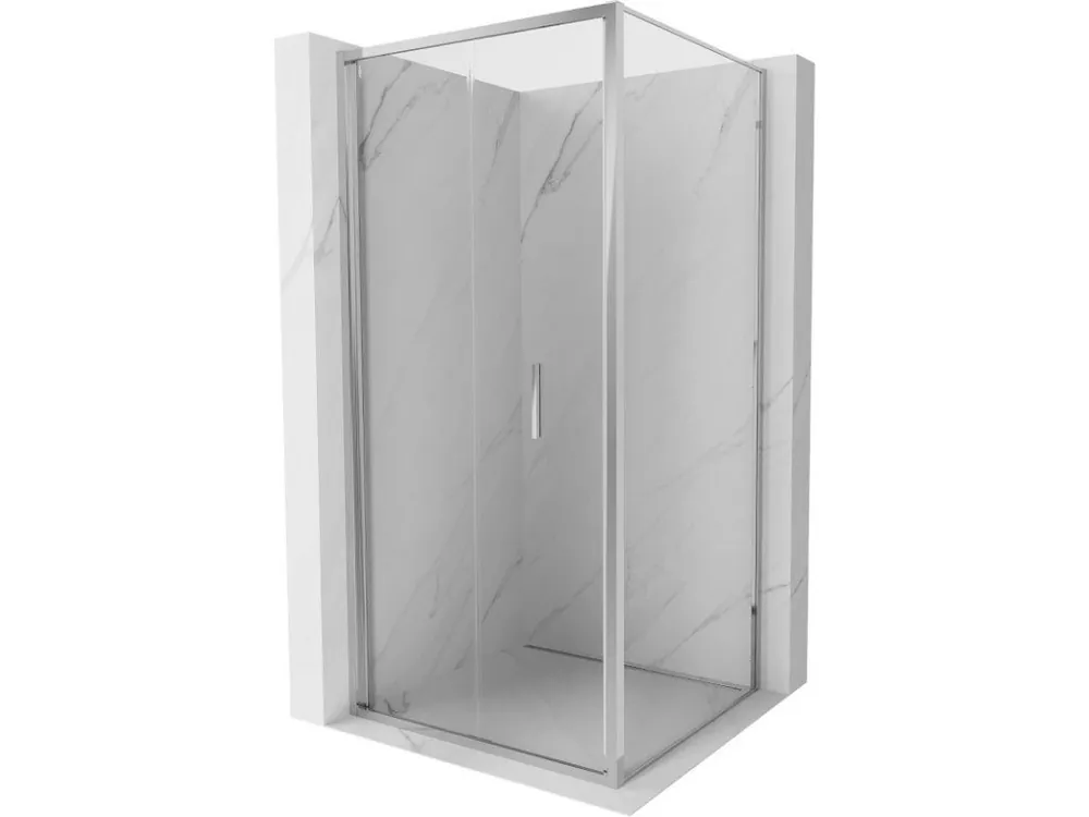Výprodej MEXEN/S - Exo sprchový kout skládací dveře 100 x 100, transparent, chrom 816-100-100-01-00