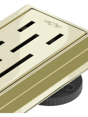 MEXEN/S - Flat 360° M01 podlahový žlab otočný 80, zlatý 1520080-40 Super Cena