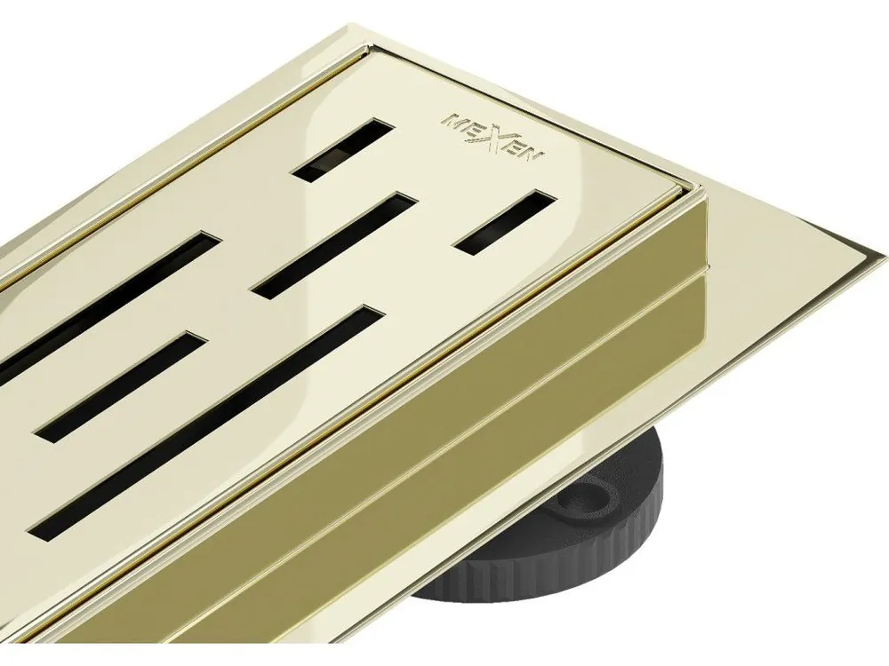 MEXEN/S - Flat 360° M01 podlahový žlab otočný 80, zlatý 1520080-40 Super Cena