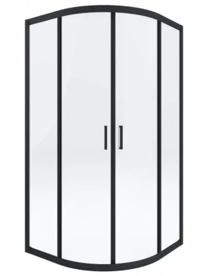 DEANTE - Funkia černá - Sprchový kout, půlkulatý, 80x80 cm KYP_N52K Nízká Cena