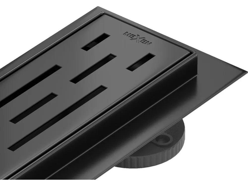 Vysoce Kvalitní MEXEN/S - Flat 360° M01 podlahový žlab otočný 60, černý 1720060-40