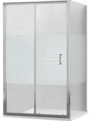 MEXEN/S - APIA sprchový kout 140x100, dekor - pruhy, chrom 840-140-100-01-20 Akční Cena