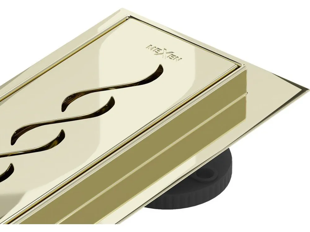 Nakupujte Hned MEXEN/S - Flat 360° M18 podlahový žlab otočný 80, zlatý 1523080-40