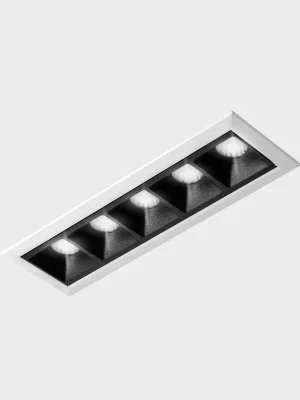 Značkový NSES zapuštěné svítidlo s rámečkem bílá-černá 10 W 4000K nestmívatelné - KOHL-Lighting