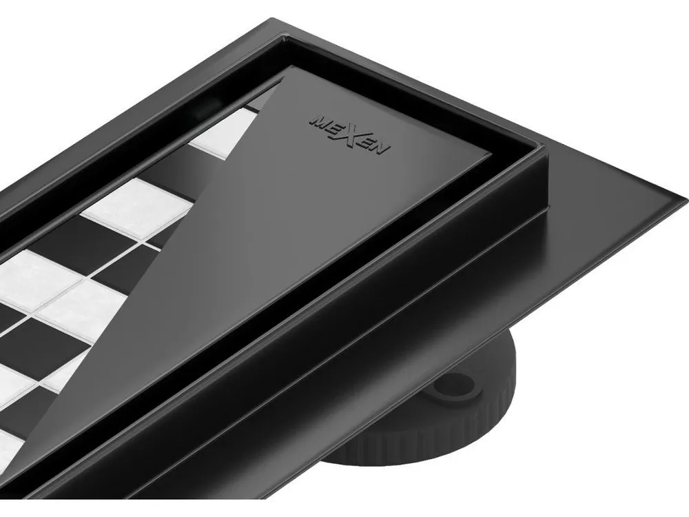 MEXEN/S - Flat 360° M13 podlahový žlab otočný 2v1 60, černý 1710060-40 Horká Nabídka