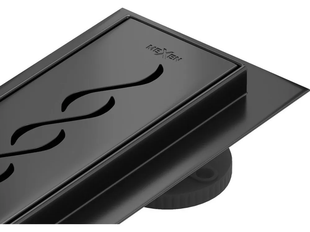 Dokud Zásoby Vydrží MEXEN/S - Flat 360° M18 podlahový žlab otočný 60, černý 1723060-40