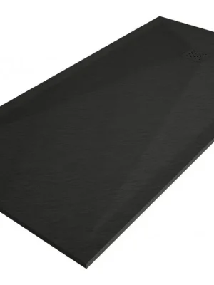 Cenově Výhodný MEXEN/S - Stone+ obdélníková sprchová vanička 180 x 100, černá, mřížka černá 44701018-B