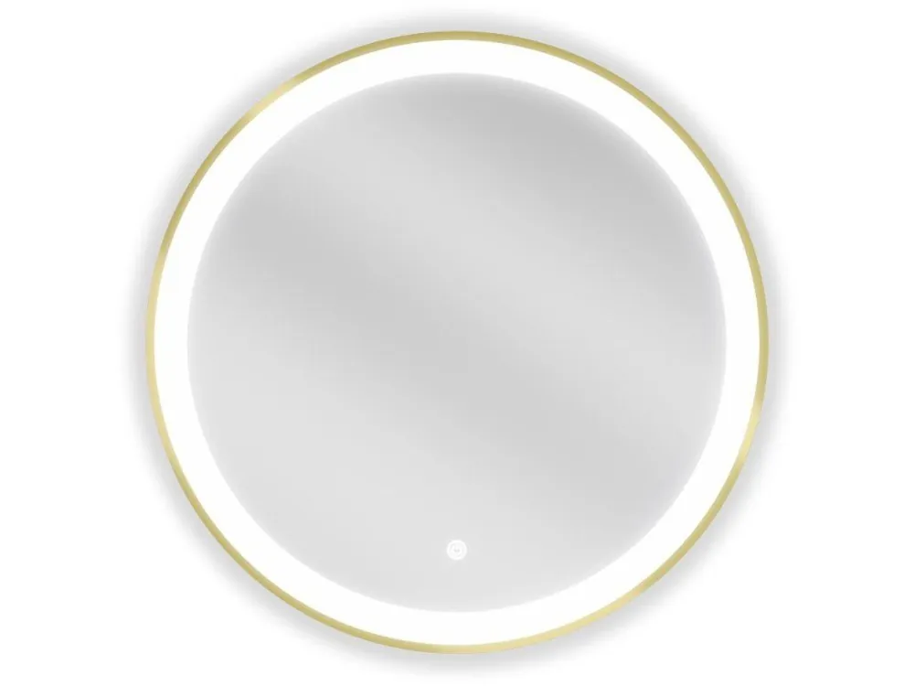 MEXEN - Esso zrcadlo s osvětlením 60, LED 6000K zlatý rám 9825-060-060-611-50 Kup Teď