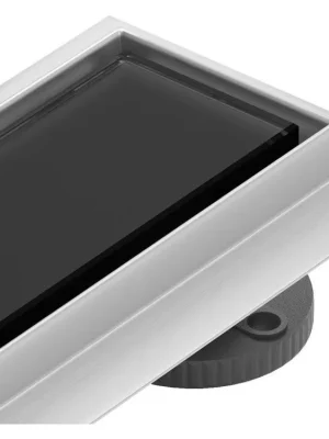 Speciální Cena MEXEN/S - Flat 360 MGB dojít podlahový žlab 70 cm otočný černá sklo 1026070-40