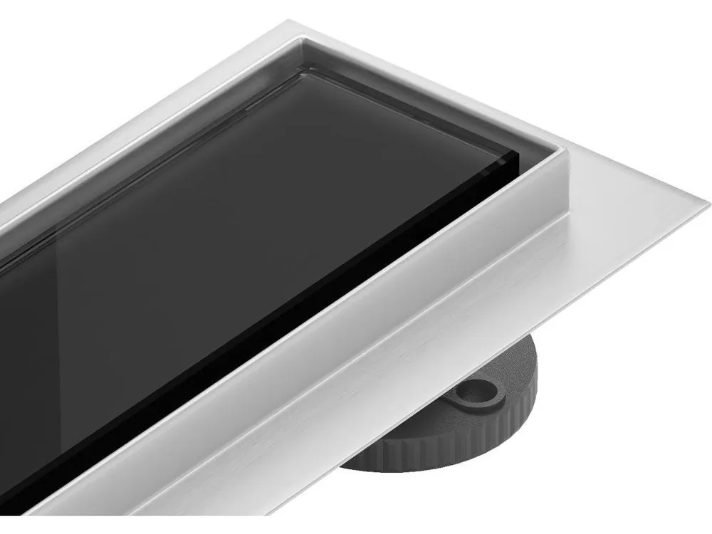 Speciální Cena MEXEN/S - Flat 360 MGB dojít podlahový žlab 70 cm otočný černá sklo 1026070-40